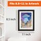 Kids Art Frames 8.5x11, 4-Pack Front Opening Changeable Picture Frames for Kids Artwork, Holds 150 Pieces Each, Artwork Storage and Wall Display Frame for Drawings, Portfolio, Black & Wood